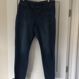Nine West pull on skinny blue jeans